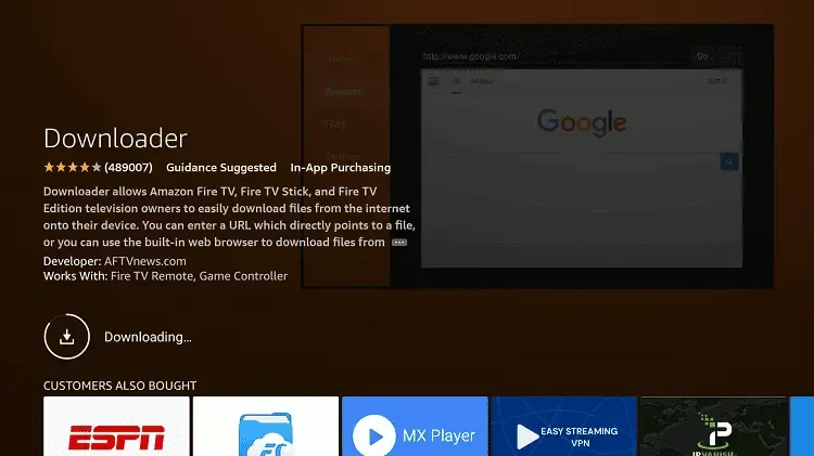 Download Downloader app on Firestick